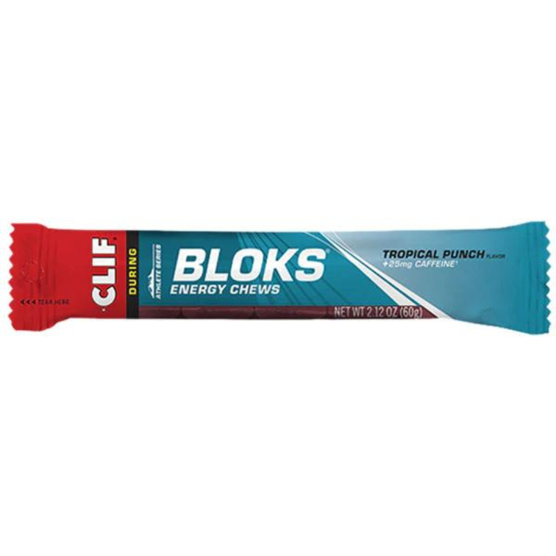 GOMA CLIF BLOKS TROPICAL PUNCH 25MG CAFEINA