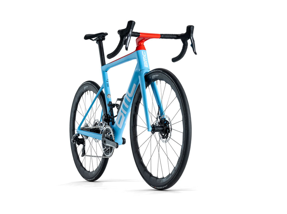 BICICLETA BMC TEAMMACHINE SLR01 ONE (GLACIER BLUE-NEON RED)