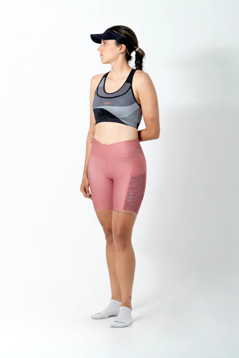 PANTALONETA SAFETTI MUJER RUNNING TITAN ROSA