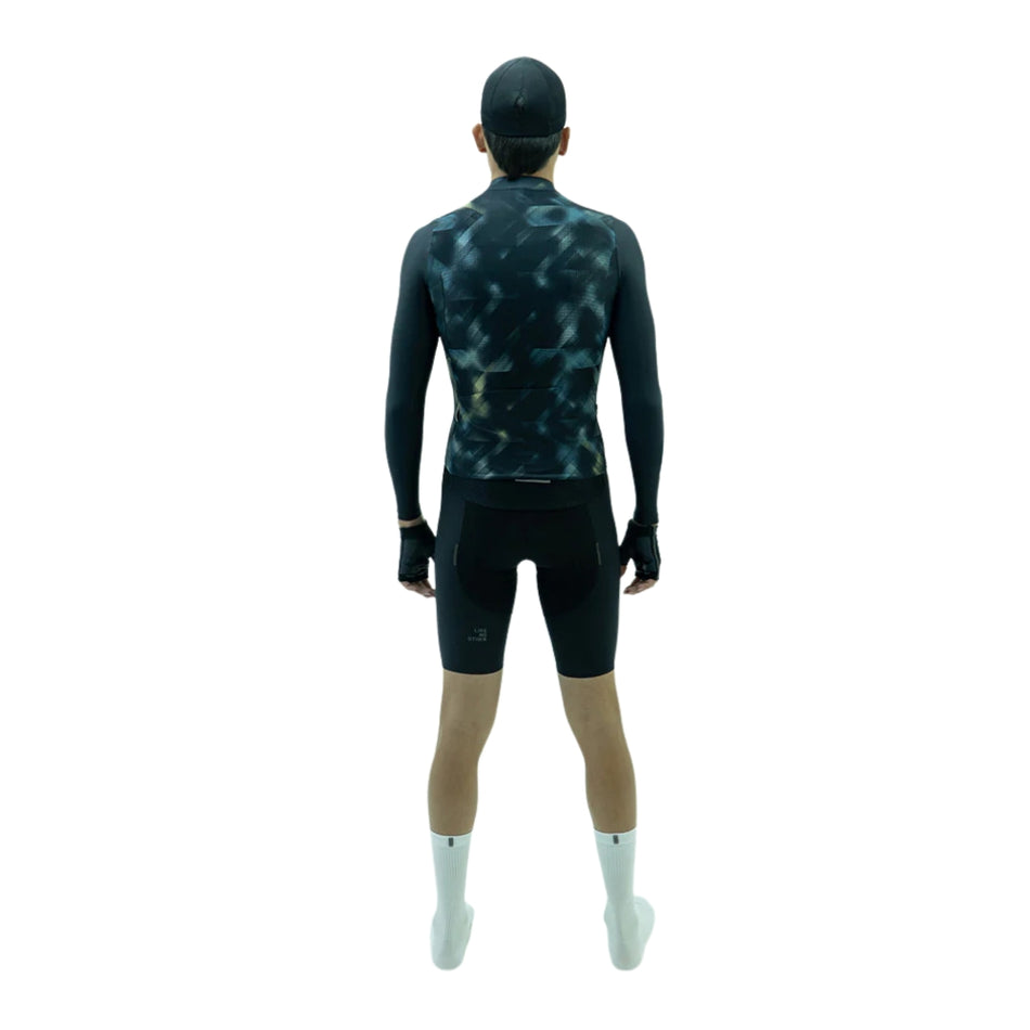 JERSEY SAFETTI  CICLISMO MANGA LARGA STROBE NEGRO PARA HOMBRE