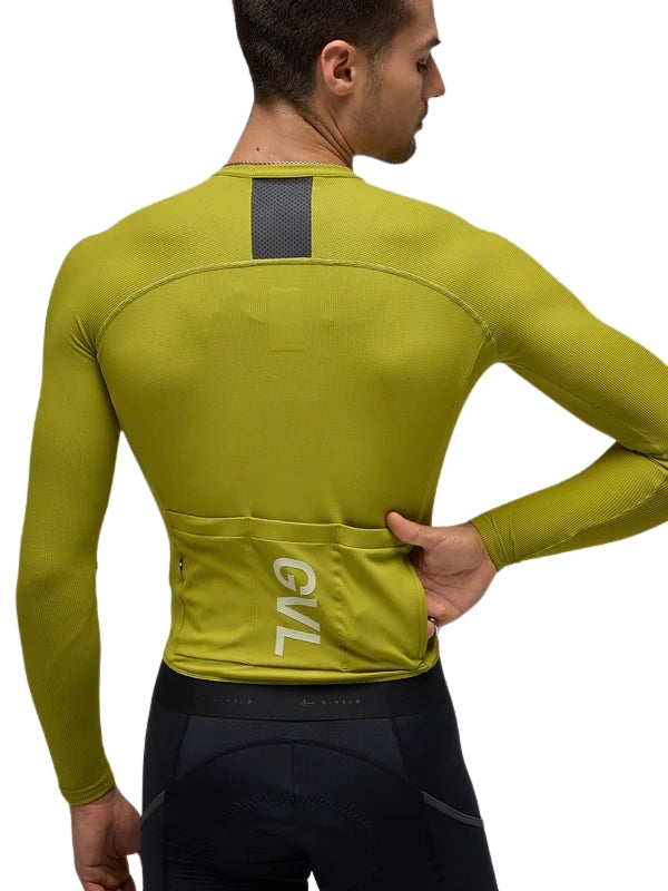 JERSEY GIVELO MODERN CLASSIC WAFFLE  LS  EVERGREEN