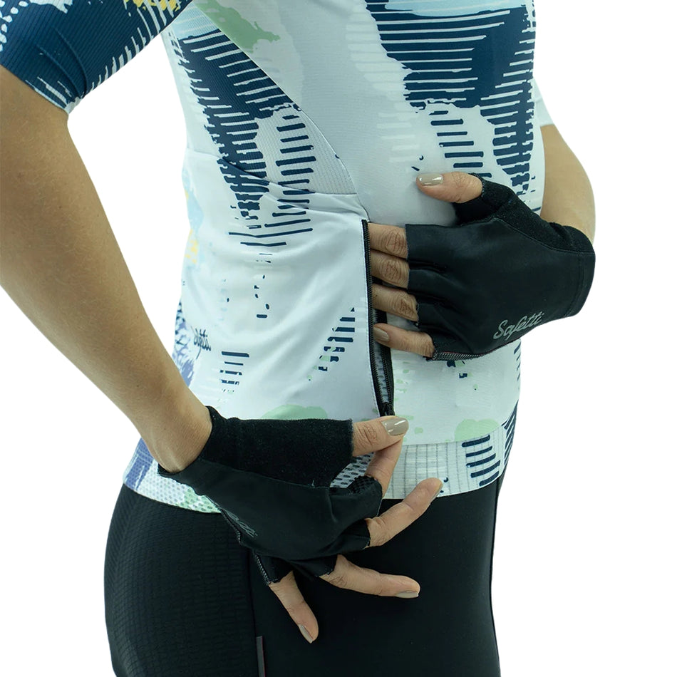 JERSEY SAFETTI CICLISMO MANGA CORTA FRACT GRIS PARA MUJER