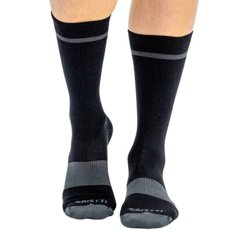 MEDIAS SAFETTI CICLISMO VENTI 8" BLACK UNISEX