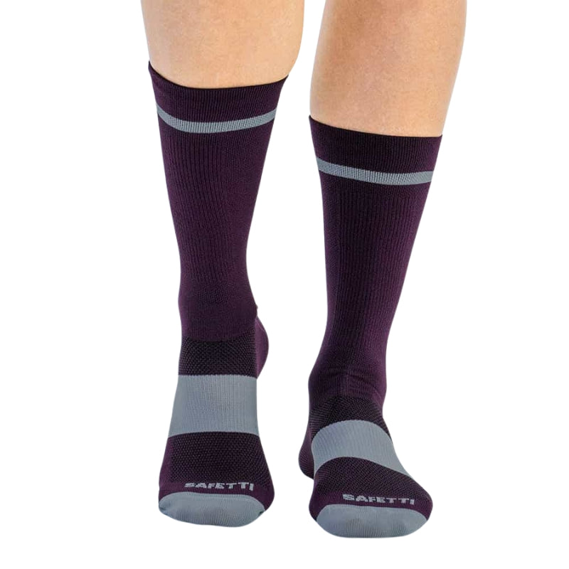 MEDIAS SAFETTI CICLISMO VENTI 8" WINE UNISEX