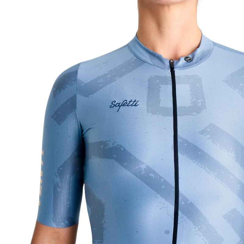 JERSEY SAFETTI MUJER ENGRAVED BLUE