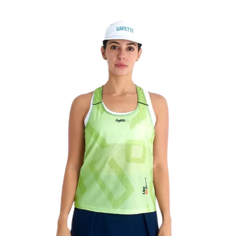 CAMISETA RUNNING MUJER MANGA SISA ENGRAVED YELLOW