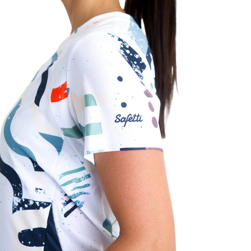CAMISETA RUNNING MUJER PADEL MANGA CORTA ROOTED