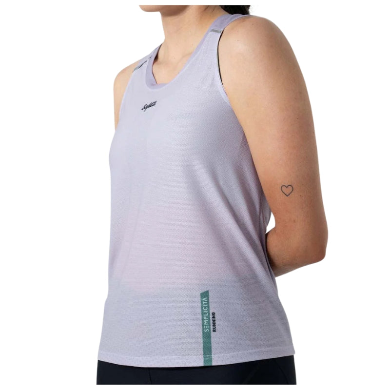 CAMISETA RUNNING MUJER MANGA SISA SWIFTDRY LILA