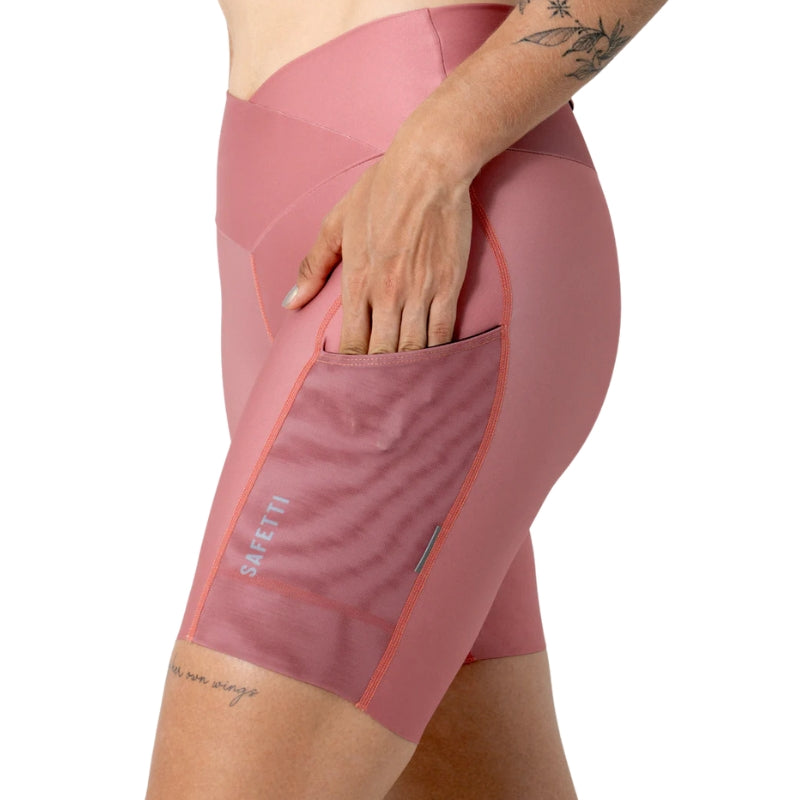 PANTALONETA SAFETTI MUJER RUNNING TITAN ROSA