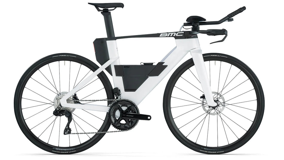 BICICLETA TRIATLON BMC SPEEDMACHINE 01 FOUR (COOL WHITE-NEON RED)