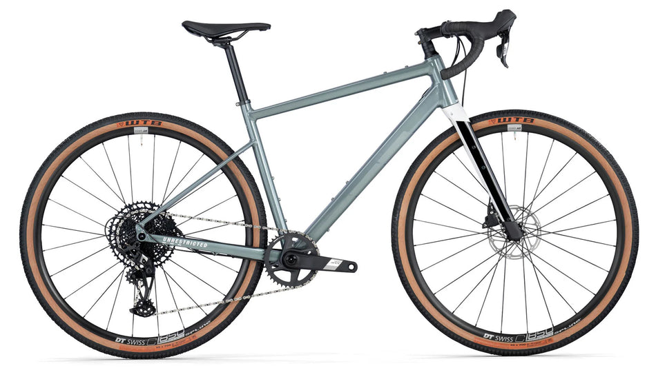 BICICLETA DE GRAVEL BMC URS AL ONE (METALLIC GREY GREENWHITE)