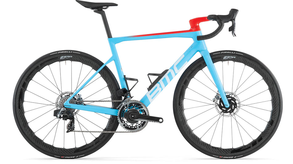 BICICLETA BMC TEAMMACHINE SLR01 ONE (GLACIER BLUE-NEON RED)