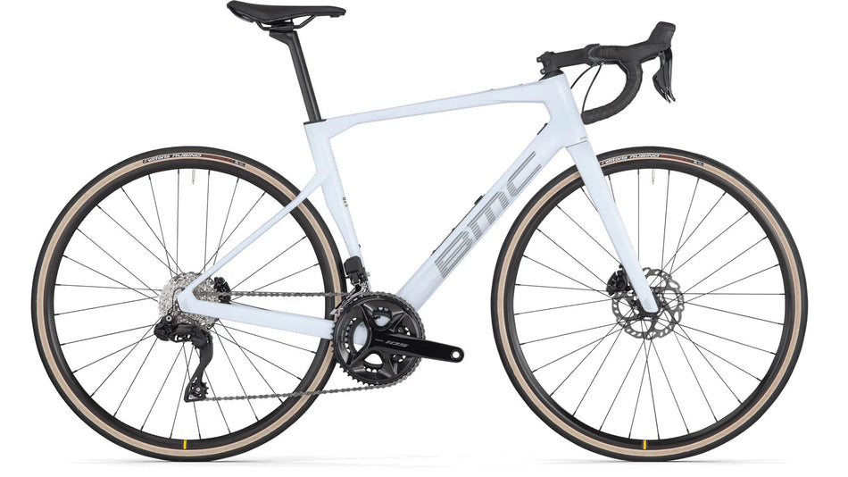 BICICLETA BMC ROADMACHINE FOUR (COOL WHITE-GREY)