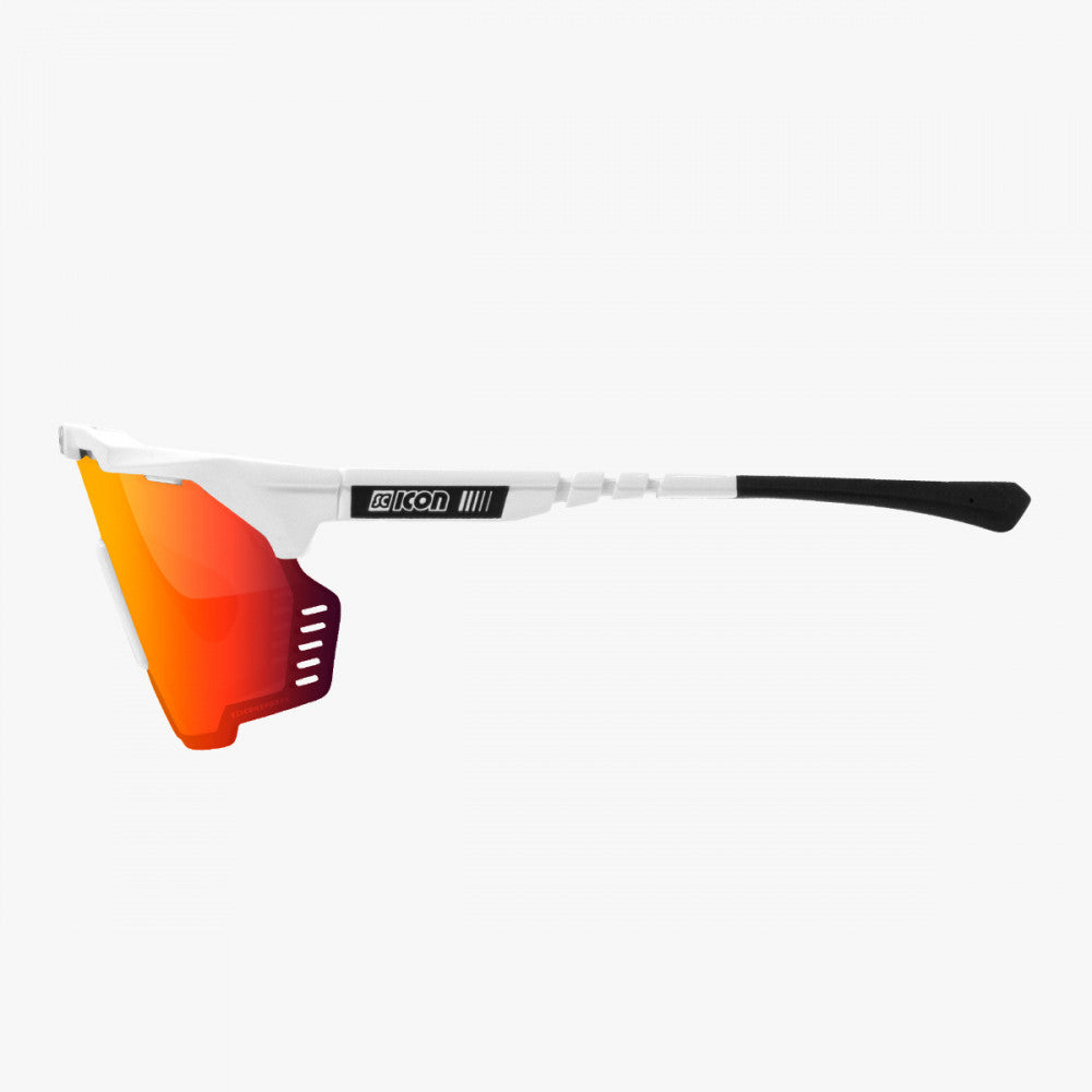 GAFAS SCICON AEROSHADE KUNKEN WHITE GLOSS MULTIMIRROR RED