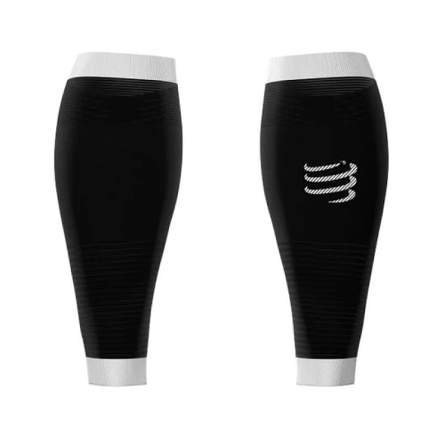 MEDIA PANTORRILLERA COMPRESSPORT R2V2 OXIGEN NEGRA