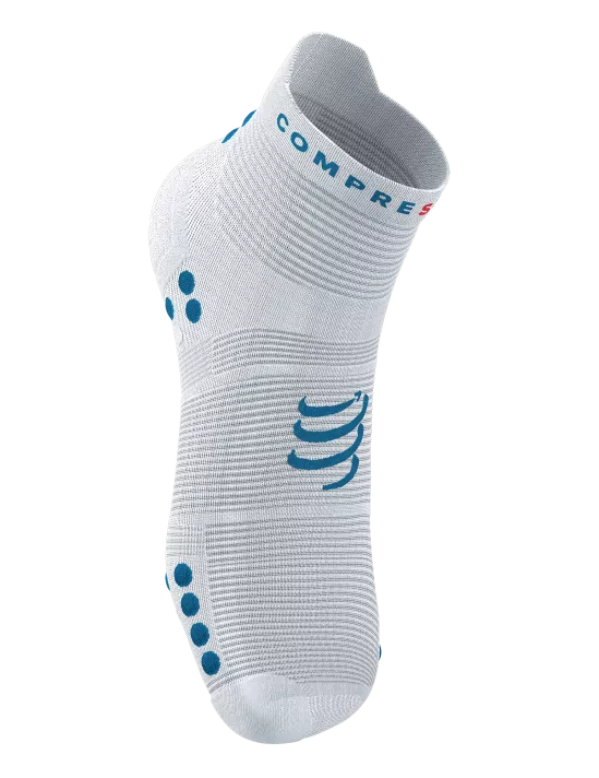 MEDIA COMPRESSPORT RUNNING TOBILLERA V4.0 PRO WHITE BLUE