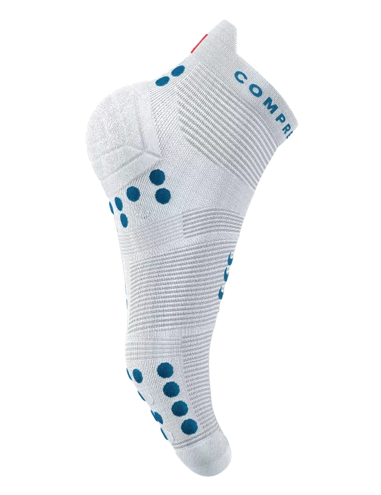 MEDIA COMPRESSPORT RUNNING TOBILLERA V4.0 PRO WHITE BLUE